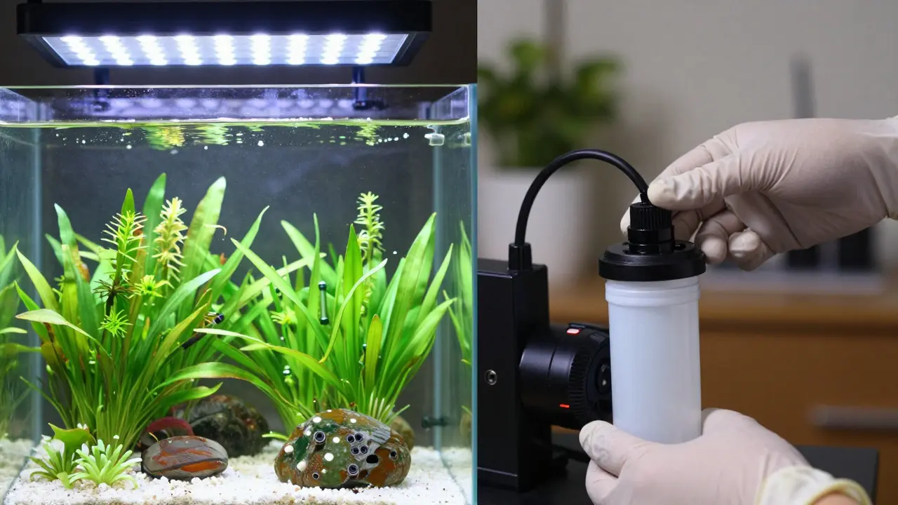Instalace UV sterilizátoru do filtračního systému akvária