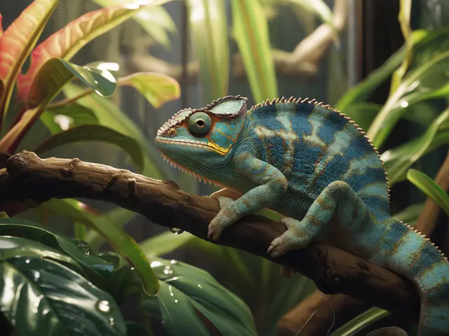 Jak dlouho vydrží chameleon sám? Průvodce péčí a teráriem